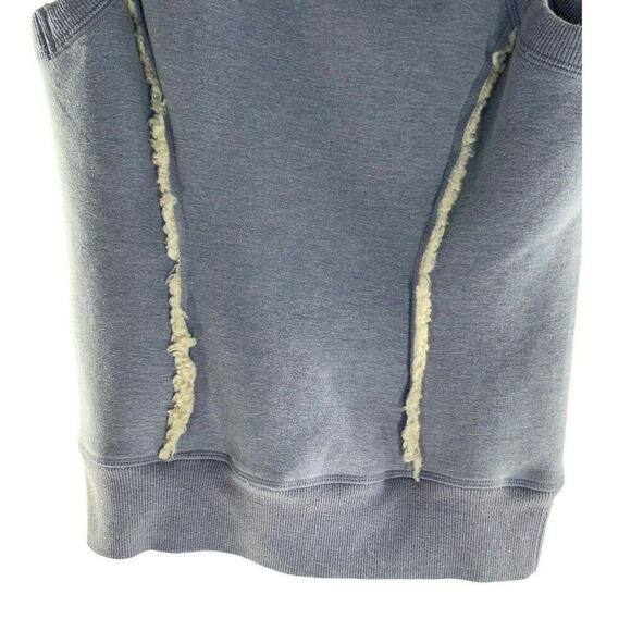 OLD NAVY Vest Womens Size Small Sherpa Lined Fleece Zipper Pocket Hooded Jacket - Picture 5 of 8